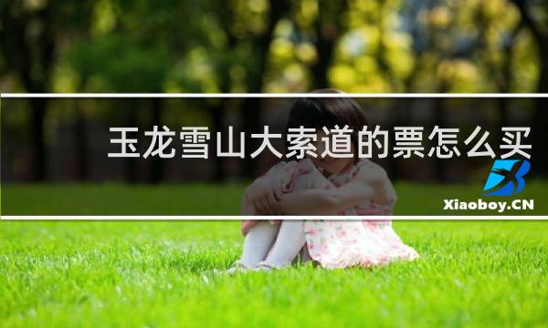 玉龙雪山大索道的票怎么买