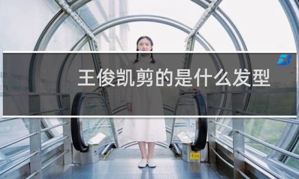 王俊凯剪的是什么发型