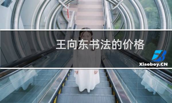 王向东书法的价格