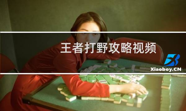 王者打野攻略视频