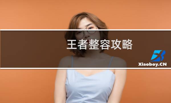 王者整容攻略