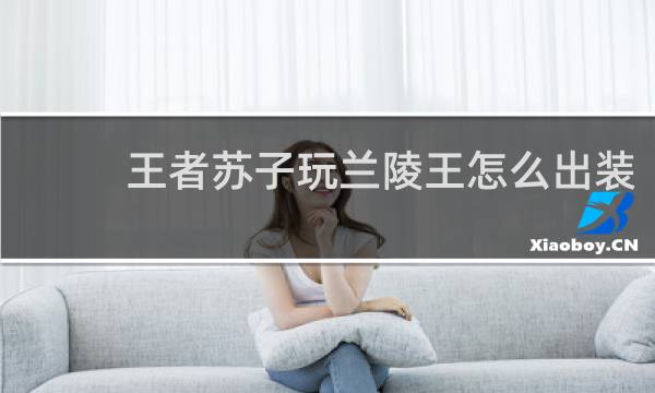 王者苏子玩兰陵王怎么出装