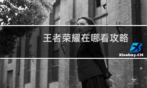 王者荣耀在哪看攻略