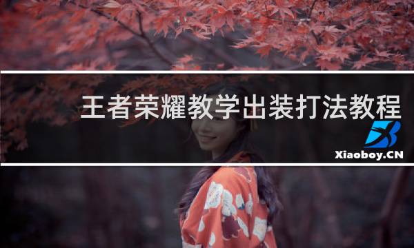 王者荣耀教学出装打法教程