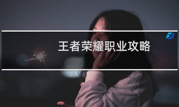 王者荣耀职业攻略
