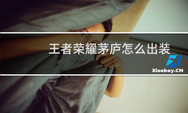 王者荣耀茅庐怎么出装