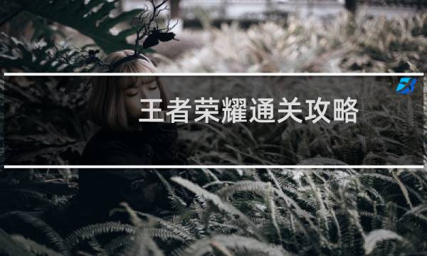 王者荣耀通关攻略