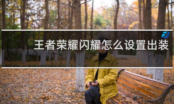 王者荣耀闪耀怎么设置出装