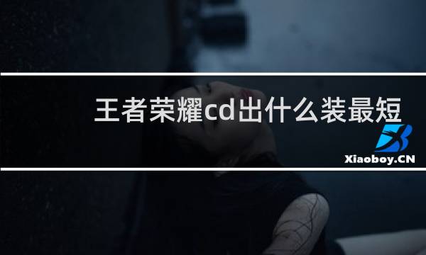 王者荣耀cd出什么装最短