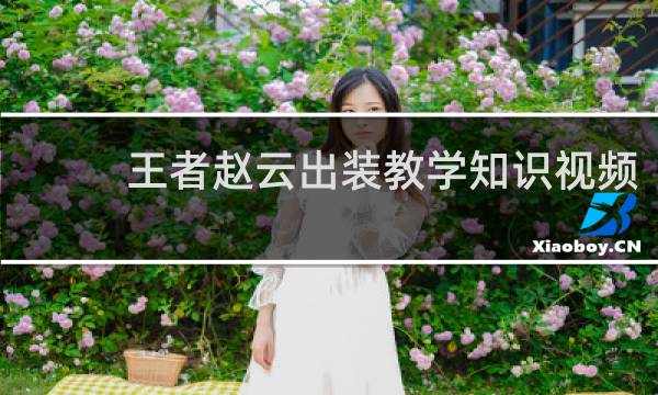王者赵云出装教学知识视频