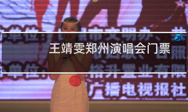 王靖雯郑州演唱会门票