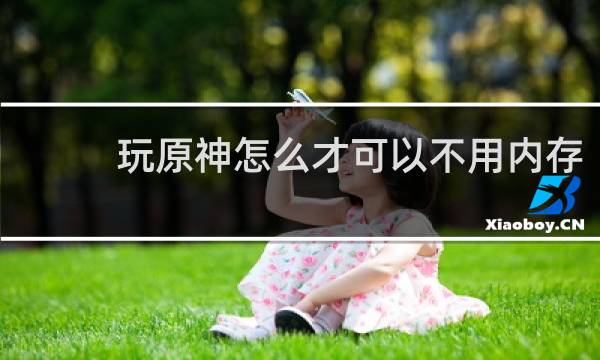 玩原神怎么才可以不用内存