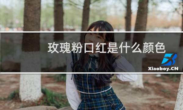 玫瑰粉口红是什么颜色