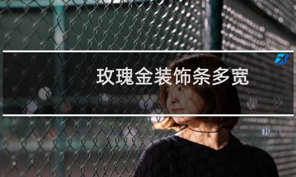 玫瑰金装饰条多宽