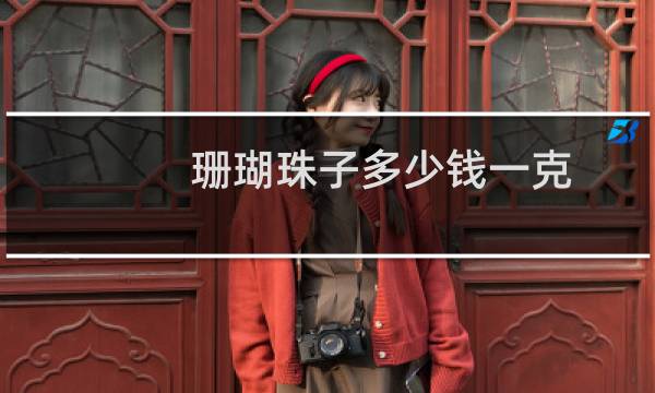 珊瑚珠子多少钱一克