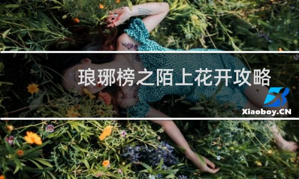 琅琊榜之陌上花开攻略