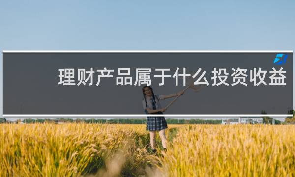 理财产品属于什么投资收益