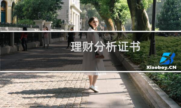理财分析证书