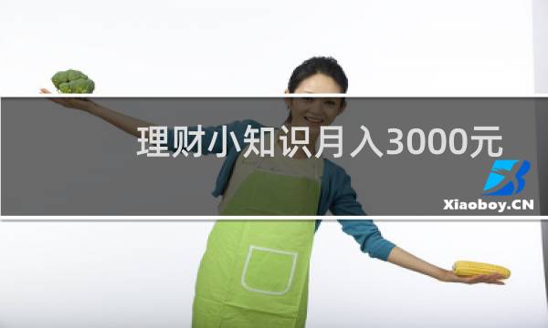 理财小知识月入3000元