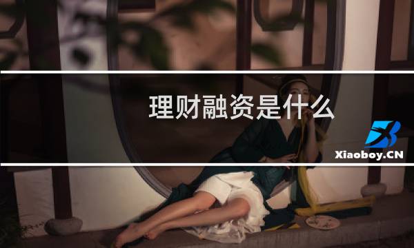 理财融资是什么