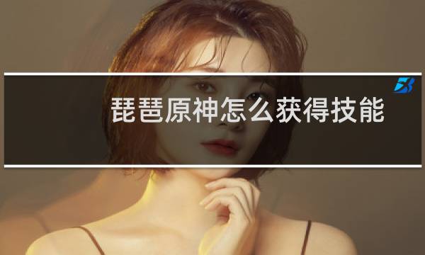 琵琶原神怎么获得技能