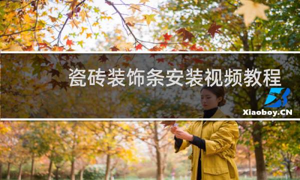 瓷砖装饰条安装视频教程
