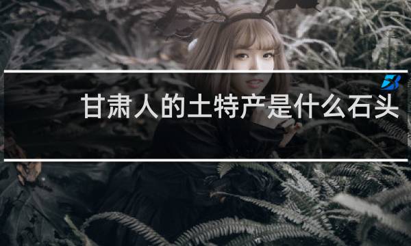 甘肃人的土特产是什么石头