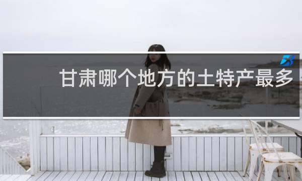 甘肃哪个地方的土特产最多