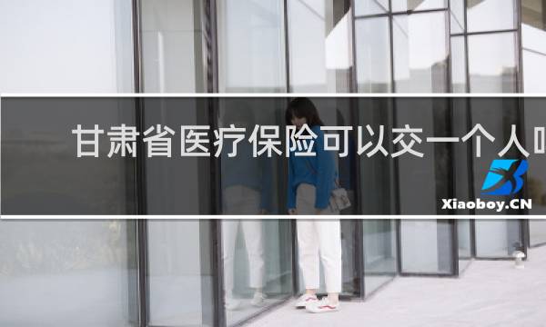 甘肃省医疗保险可以交一个人吗