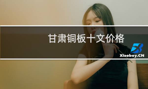 甘肃铜板十文价格