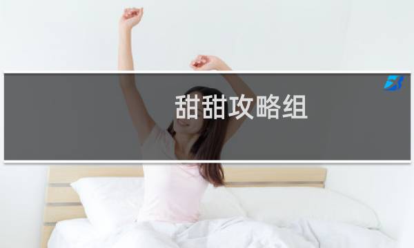甜甜攻略组