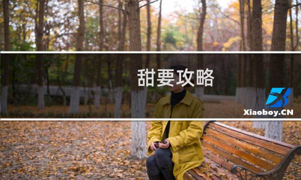 甜要攻略