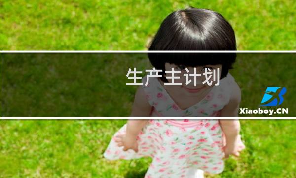 生产主计划