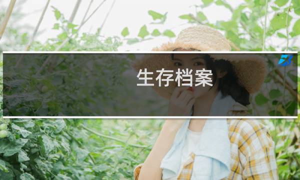 生存档案 攻略
