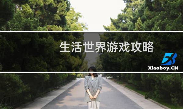 生活世界游戏攻略