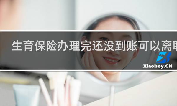 生育保险办理完还没到账可以离职吗