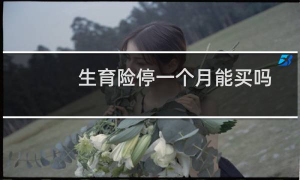 生育险停一个月能买吗