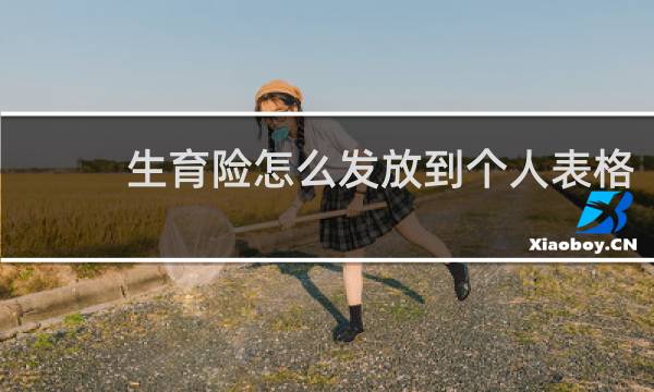 生育险怎么发放到个人表格