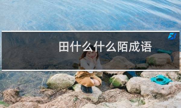 田什么什么陌成语