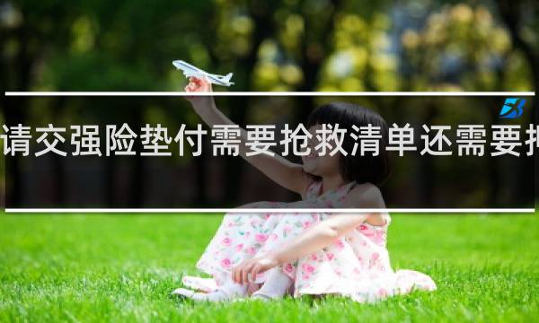 申请交强险垫付需要抢救清单还需要押金条吗