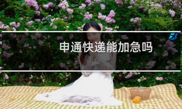申通快递能加急吗