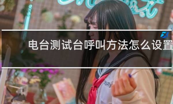 电台测试台呼叫方法怎么设置