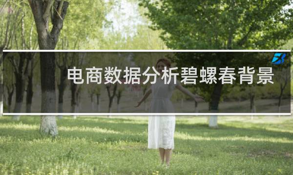 电商数据分析碧螺春背景