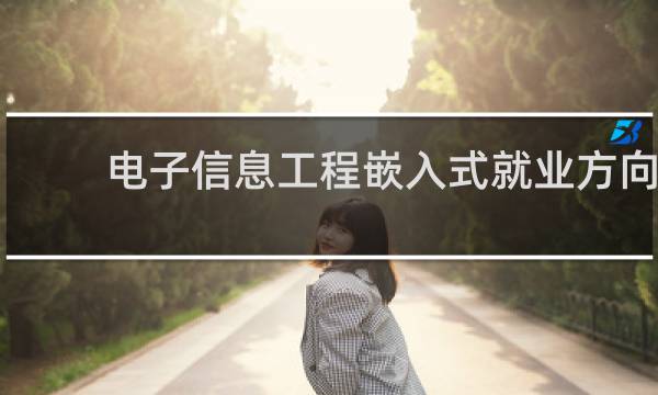 电子信息工程嵌入式就业方向