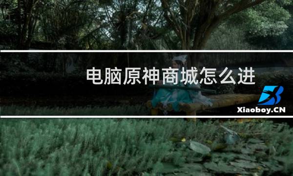 电脑原神商城怎么进