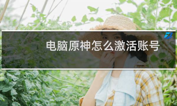 电脑原神怎么激活账号