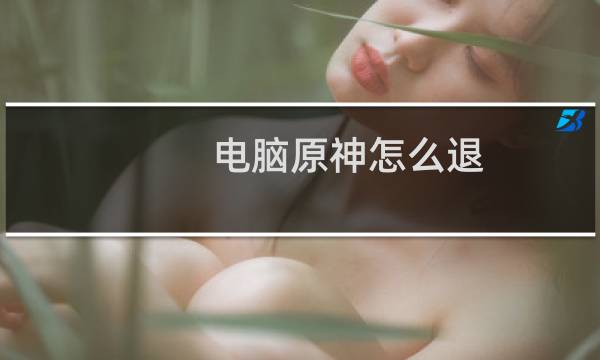 电脑原神怎么退