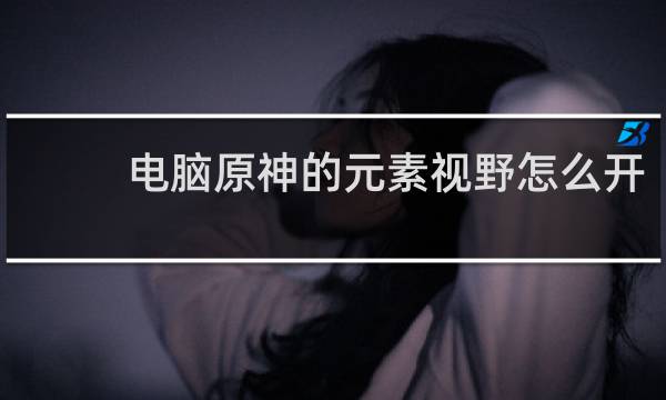 电脑原神的元素视野怎么开