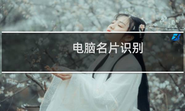 电脑名片识别
