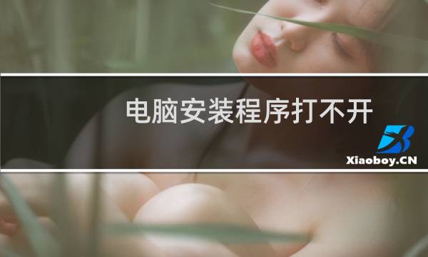 电脑安装程序打不开